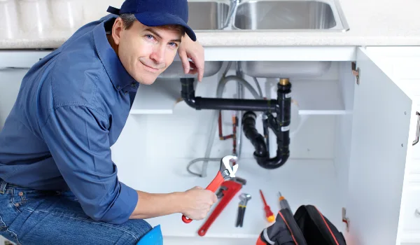 a plumbing technician with a tool belt from Emergency Plumber San Marcos in San Marcos, TX - Residential plumbing services a plumbing technician with a tool belt from Emergency Plumber San Marcos in San Marcos, TX - Residential plumbing services